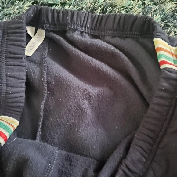 Joyspun Pajamas Navy Multicolored Striped Sweatpants Comfy Funky Retro Gorpcore - Picture 5 of 8